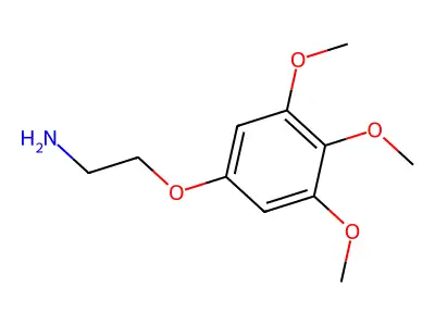 Ethanamine, 2-(3,4,5-trimethoxyphenoxy)- structure