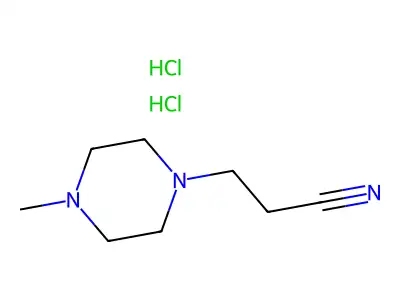 1-Piperazinepropanenitrile, 4-methyl-, dihydrochloride structure