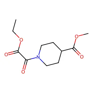 Methyl 1-[ethoxy(oxo)acetyl]-4-piperidinecarboxylate structure