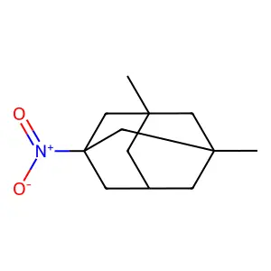 1,3-Dimethyl-5-nitroadamantane structure