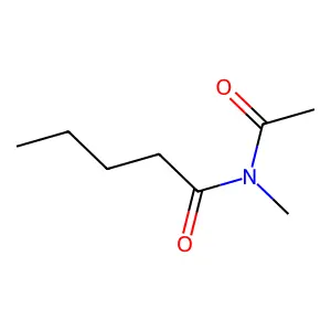N-乙酰-N-甲基戊酰胺 structure