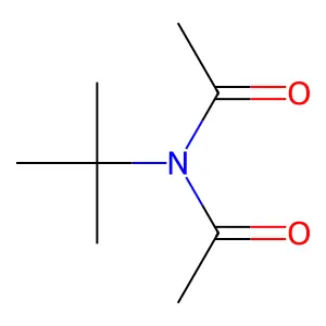 N-乙酰-N-叔丁基乙酰胺 structure