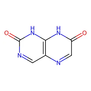 2,7(1H,8H)-Pteridinedione structure