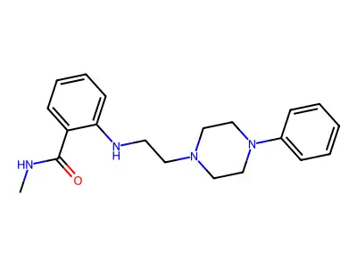Benzamide, N-methyl-2-((2-(4-phenyl-1-piperazinyl)ethyl)amino)- structure