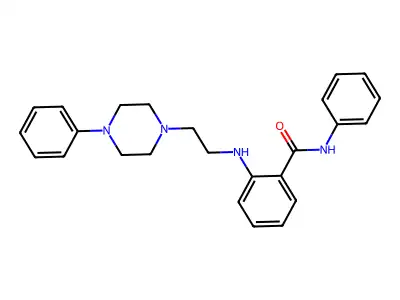 Benzamide, N-phenyl-2-((2-(4-phenyl-1-piperazinyl)ethyl)amino)- structure