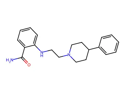 Benzamide, 2-((2-(4-phenyl-1-piperidinyl)ethyl)amino)- structure