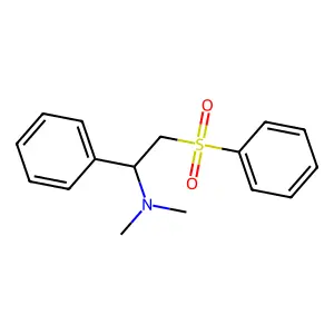 2-(benzenesulfonyl)-N,N-dimethyl-1-phenylethanamine structure