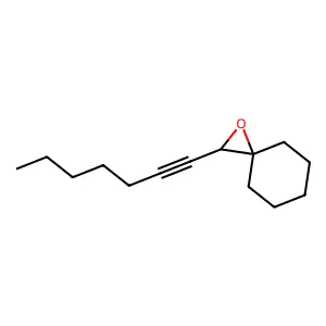 2-(1-Heptynyl)-1-oxaspiro(2.5)octane structure