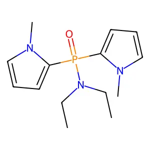 N-Bis(1-methylpyrrol-2-YL)phosphoryl-N-ethyl-ethanamine structure