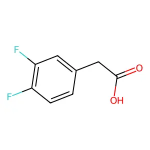 (3,4-Difluorophenyl)acetic acid structure