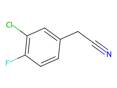 3-Chloro-4-fluorobenzyl cyanide structure