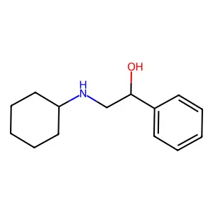 alpha-((Cyclohexylamino)methyl)benzenemethanol structure