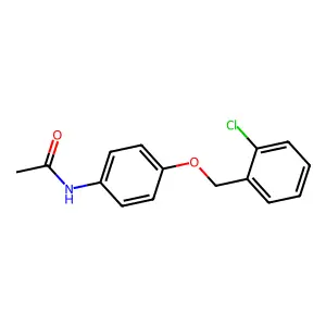 N-{4-[(2-chlorobenzyl)oxy]phenyl}acetamide structure