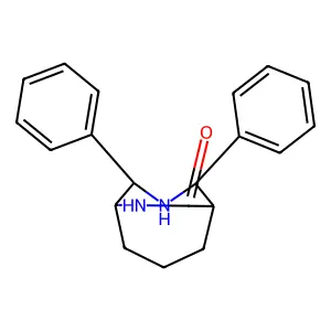 2,4-Diphenyl-3,9-diazabicyclo[3.3.2]decan-10-one structure