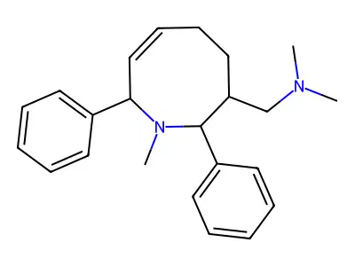 N,N-dimethyl-1-[(6Z)-1-methyl-2,8-diphenyl-3,4,5,8-tetrahydr structure