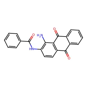 N-(1-氨基-2-蒽醌基)苯甲酰胺 structure