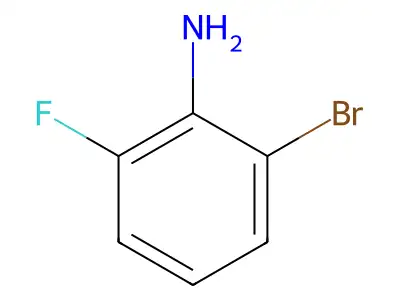2-Bromo-6-fluoroaniline structure