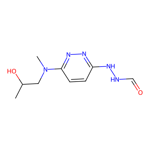 3-(2-Formylhydrazino)-6-((2-hydroxypropyl)methylamino)pyridazine structure
