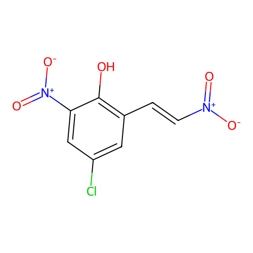 Phenol, 4-chloro-2-nitro-6-(2-nitroethenyl)- structure
