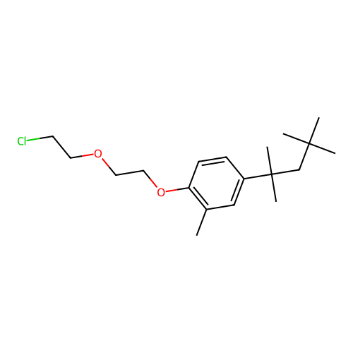 Benzene, 1-[2-(2-chloroethoxy)ethoxy]-2-methyl-4-(1,1,3,3-tetramethylbutyl)- structure