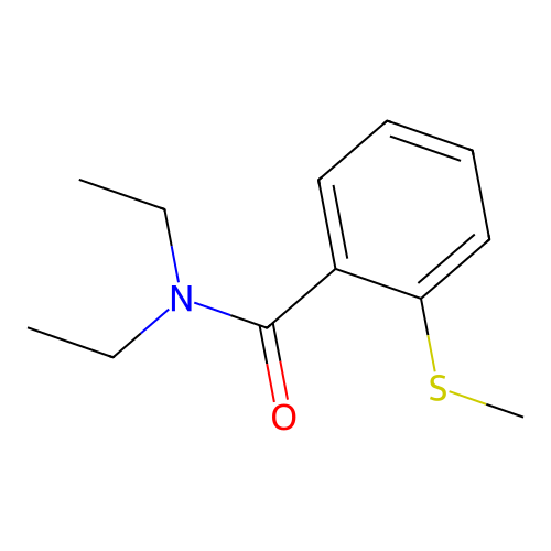 N,N-diethyl-2-methylsulfanylbenzamide structure