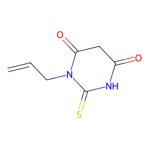 1-allyl-2-thioxodihydro-4,6(1H,5H)-pyrimidinedione structure