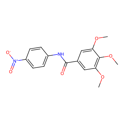 3,4,5-trimethoxy-N-(4-nitrophenyl)benzamide structure