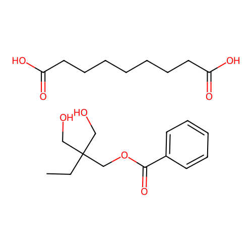 Nonanedioic acid--2,2-bis(hydroxymethyl)butyl benzoate (1/1) structure