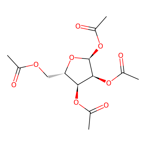 [(2S,3S,4S,5S)-3,4,5-triacetyloxyoxolan-2-yl]methyl acetate structure