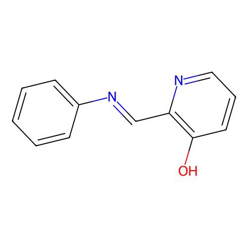2-(Phenyliminomethyl)pyridin-3-ol structure