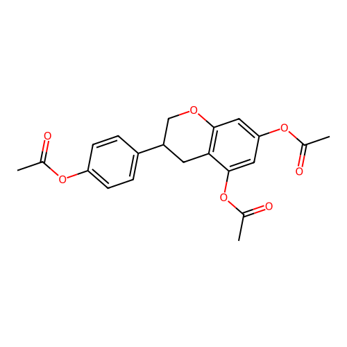 3-[4-(Acetyloxy)phenyl]-3,4-dihydro-2H-1-benzopyran-5,7-diol Diacetate structure