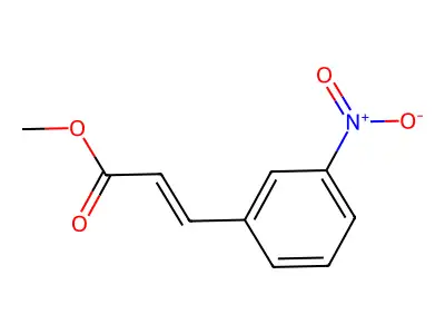 3-(3-硝基苯基)丙烯酸甲酯 structure