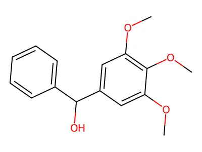 Phenyl(3,4,5-trimethoxyphenyl)methanol structure