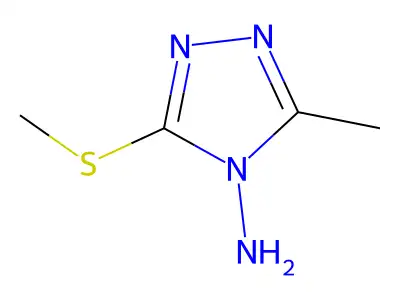 3-Methyl-5-(methylthio)-4h-1,2,4-triazol-4-amine structure