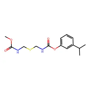 Carbamic acid, thiobis(N-methyl-, 3-isopropylphenyl methyl ester structure