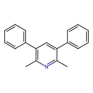 2,6-Dimethyl-3,5-diphenylpyridine structure