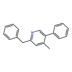Pyridine, 4-methyl-5-phenyl-2-(phenylmethyl)- structure