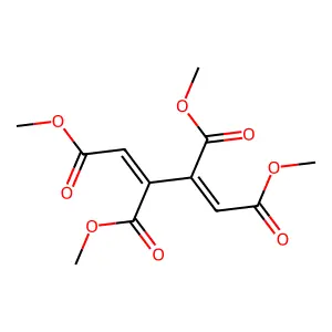 Tetramethyl buta-1,3-diene-1,2,3,4-tetracarboxylate structure