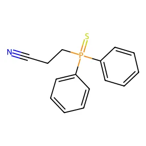 3-Diphenylphosphinothioylpropanenitrile structure