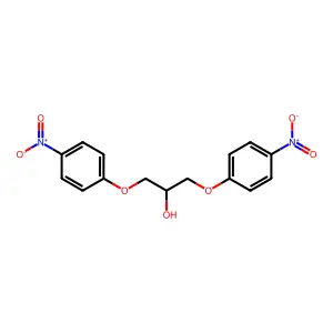 2-Propanol, 1,3-bis(p-nitrophenoxy)- structure