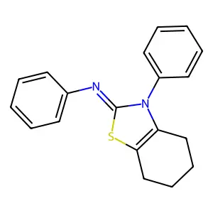 N-(3-Phenyl-4,5,6,7-tetrahydrobenzo[d]thiazol-2(3H)-ylidene)aniline structure