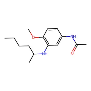 Acetamide, N-[4-methoxy-3-[(1-methylpentyl)amino]phenyl]- structure