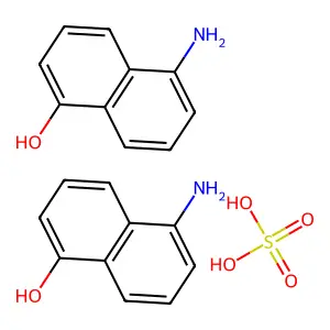 5-氨基-1-萘酚硫酸盐(2:1) structure