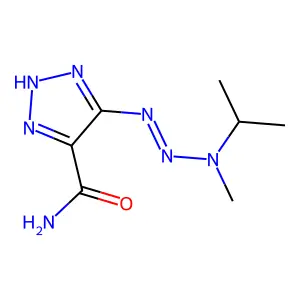 5-[[methyl(propan-2-yl)amino]diazenyl]-2H-triazole-4-carboxamide structure