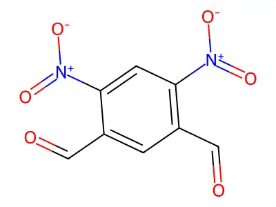 4,6-Dinitrobenzene-1,3-dicarbaldehyde structure