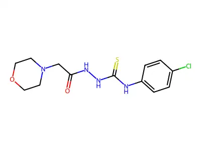 1-(4-Chlorophenyl)-3-[(2-morpholin-4-ylacetyl)amino]thiourea structure