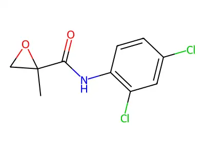 N-(2,4-dichlorophenyl)-2-methyl-2-oxiranecarboxamide structure