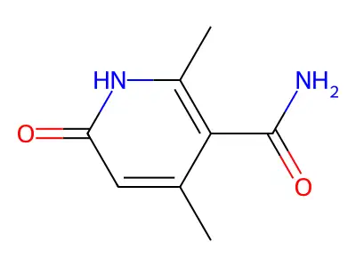 2,4-Dimethyl-6-oxo-1,6-dihydropyridine-3-carboxamide structure