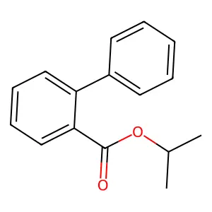 Propan-2-yl biphenyl-2-carboxylate structure