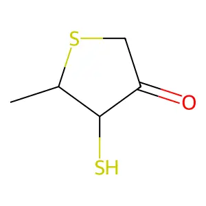 2-Methylthiolan-4-one-3-thiol structure